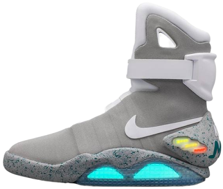 Кроссовки nike air mag, вид с боку